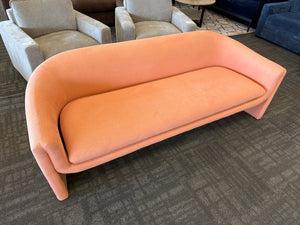 Anthropologie Peach Contemporary Sofa