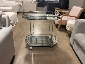 Silver Bar Cart
