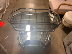 Silver Bar Cart