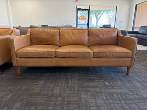 West Elm MCM Leather Sofa