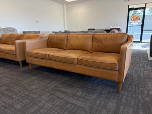 West Elm MCM Leather Sofa