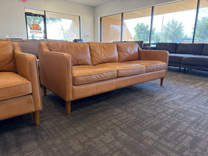 West Elm MCM Leather Sofa