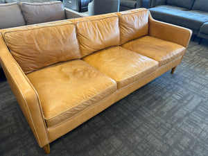 West Elm MCM Leather Sofa
