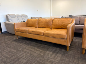 West Elm MCM Leather Sofa