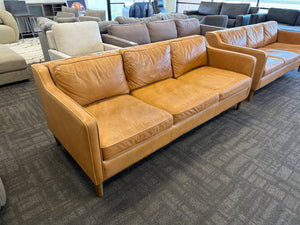 West Elm MCM Leather Sofa