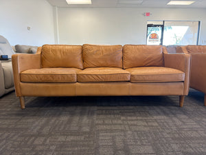 West Elm MCM Leather Sofa