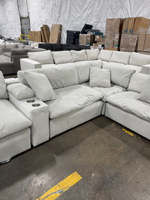 Gray 6Pc Cloud Sectional