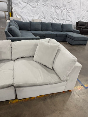 Gray 6Pc Cloud Sectional