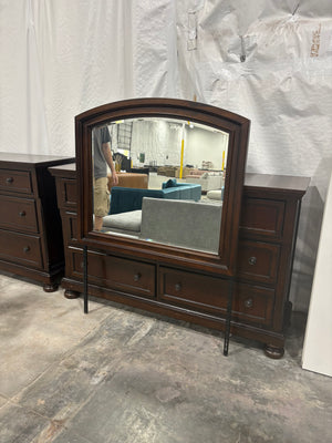 7 Drawer Natural Wood Dresser