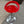 Red Retro Swivel Barstool
