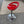 Red Retro Swivel Barstool