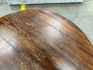Rustic Industrial Round Counter-Height Dining Table Set with 4 Backless Stools