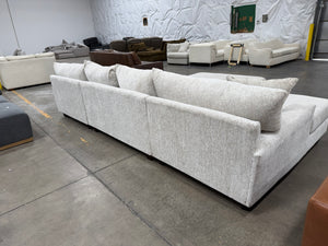 Oversized U-Shaped Sectional with Double Chaise & Matching Ottoman