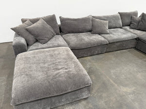 Sereen 6-piece Fabric Modular Sectional Dark Gray