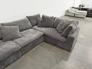 Sereen 6-piece Fabric Modular Sectional Dark Gray