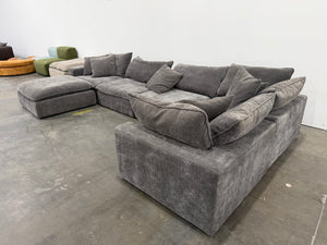 Sereen 6-piece Fabric Modular Sectional Dark Gray