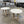 Set of Modern Farmhouse Round End Tables with Geometric Wood Bases