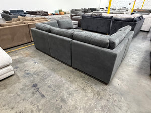Tisdale 6-Piece Fabric Sectional - Gray