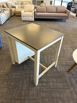 Wood Top Desk w/ Shelves and USB Ports
