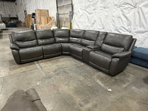 Gilman Creek Wylder Leather Power Sectional