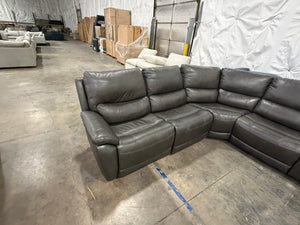 Gilman Creek Wylder Leather Power Sectional