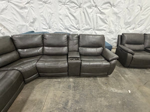 Gilman Creek Wylder Leather Power Sectional