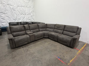 Carlin Fabric Power Reclining Sectional with Power Headrests