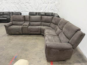 Carlin Fabric Power Reclining Sectional with Power Headrests