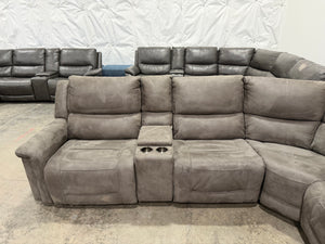 Carlin Fabric Power Reclining Sectional with Power Headrests