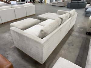 Henredon Caley Reversible Sofa Chaise with Ottoman