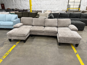 Double Chaise U-Shaped Small Sectional Sofa