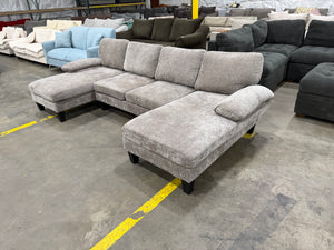 Double Chaise U-Shaped Small Sectional Sofa