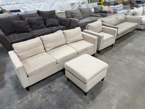 Sofa, Chair and Ottoman Set