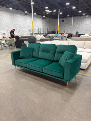 MCM Green Velvet Sofa