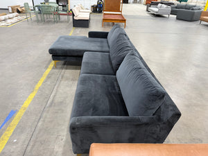 Safavieh Black Velvet Sectional