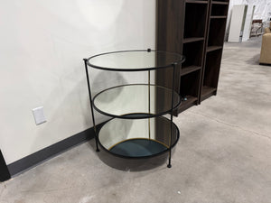 Mirrored End Table