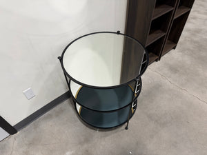 Mirrored End Table