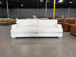 Deep White Boucle Sofa