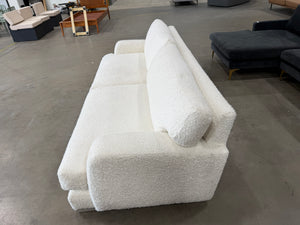 Deep White Boucle Sofa