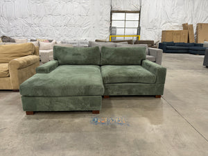 Green Cordouroy Sectional