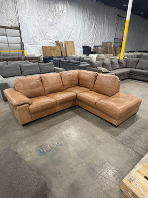 Leather Chaise Sectional