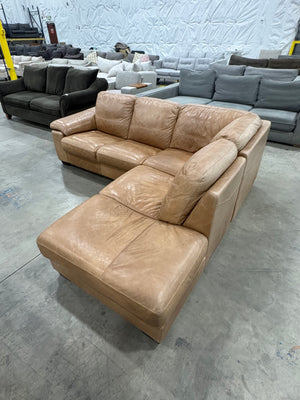 Leather Chaise Sectional
