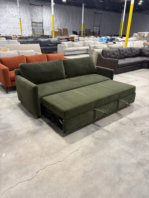 Green Velvet Hide-A-Bed Sofa