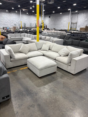 Lowell 6-Piece Modular Sectional - Light Gray