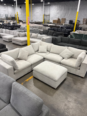 Lowell 6-Piece Modular Sectional - Light Gray