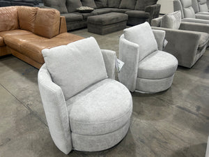 Davos Fabric Chairs - Gray (2-Pack)