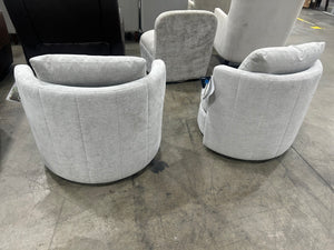 Davos Fabric Chairs - Gray (2-Pack)