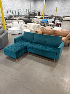 Presley Reversible Storage Sectional Futon with Interchangeable Chaise