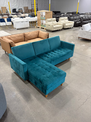 Presley Reversible Storage Sectional Futon with Interchangeable Chaise