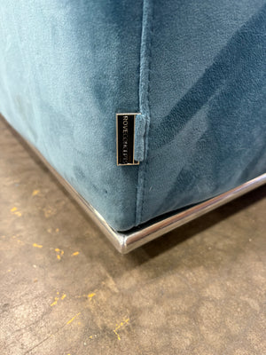 ROVECONCEPTS Velvet Blue Sleeper Sofa